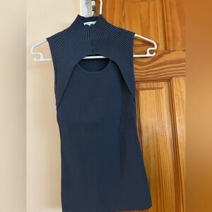 WHBM Elegant Sleeveless Blue Top